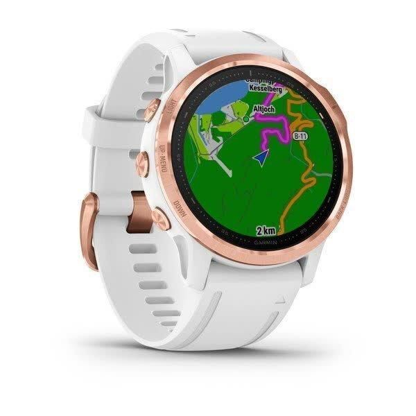 Garmin Fenix ​​6S Pro Rose Gold Smartwatch with White Band