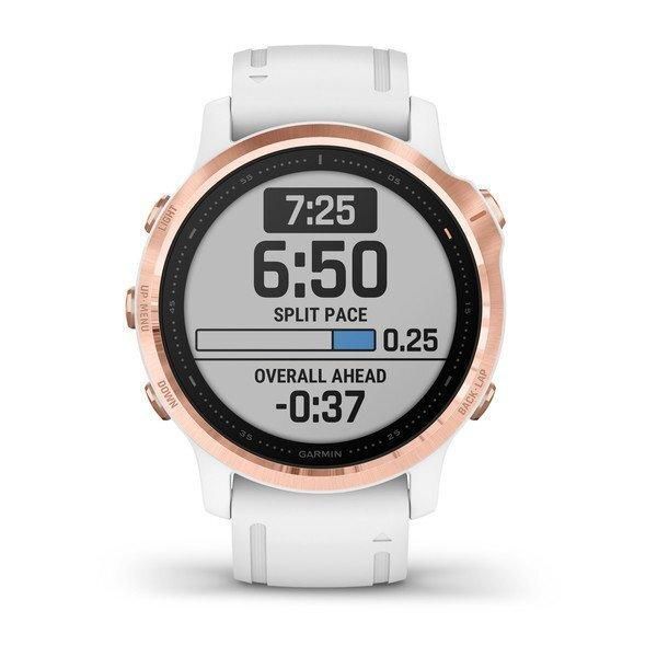 Garmin Fenix ​​6S Pro Rose Gold Smartwatch with White Band