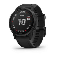 Garmin Fenix ​​6S Pro smartwatch in black with a black strap