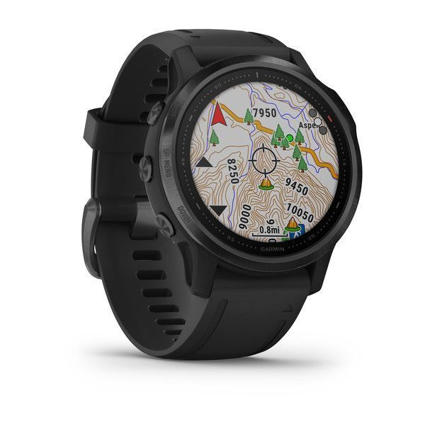 Смарт-годинник Garmin Fenix ​​6S Pro чорний з чорним ремінцем