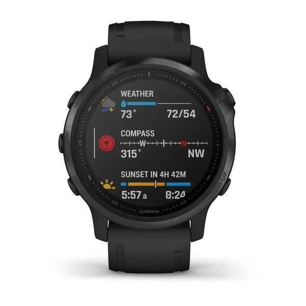 Смарт-годинник Garmin Fenix ​​6S Pro чорний з чорним ремінцем
