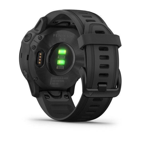 Смарт-годинник Garmin Fenix ​​6S Pro чорний з чорним ремінцем