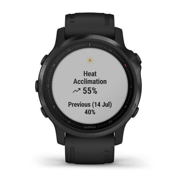 Смарт-годинник Garmin Fenix ​​6S Pro чорний з чорним ремінцем