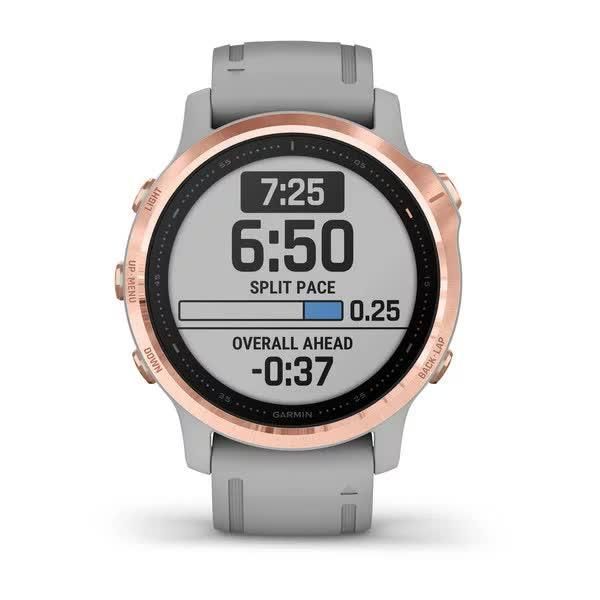 Garmin Fenix ​​6S Sapphire Rose Gold Smartwatch with Gray Band
