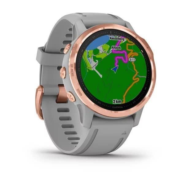 Garmin Fenix ​​6S Sapphire Rose Gold Smartwatch with Gray Band