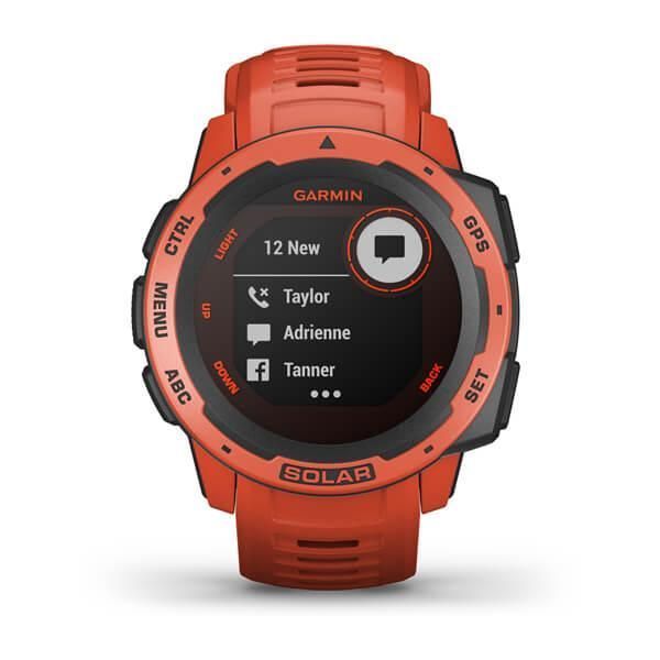 Смарт-годинник Garmin Instinct Solar Flame Red
