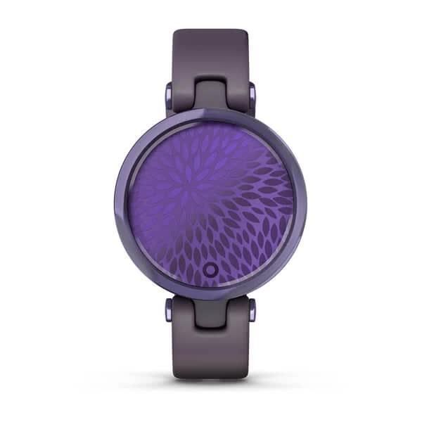 Смарт-годинник Garmin Lily Sport Midnight Orchid з темно-фіолетовим корпусом та силіконовим ремінцем