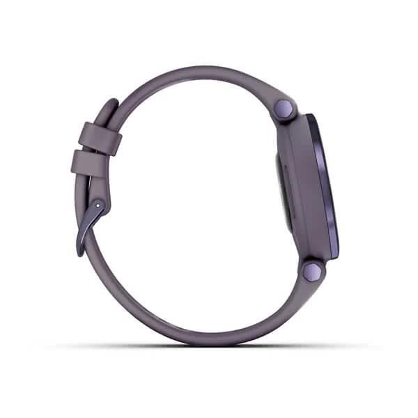 Смарт-годинник Garmin Lily Sport Midnight Orchid з темно-фіолетовим корпусом та силіконовим ремінцем