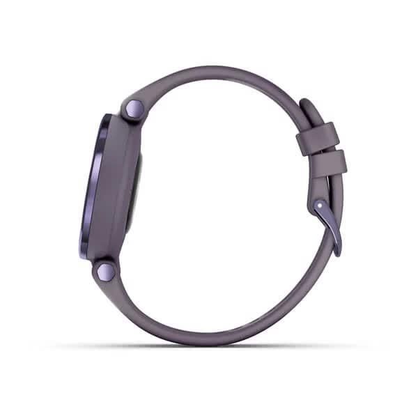 Смарт-годинник Garmin Lily Sport Midnight Orchid з темно-фіолетовим корпусом та силіконовим ремінцем