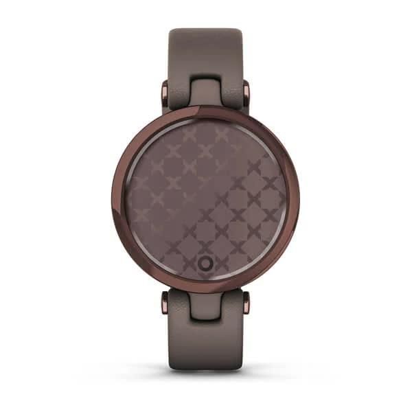 Смарт-годинник Garmin Lily Classic Dark Bronze з бежевим корпусом та ремінцем з італійської шкіри