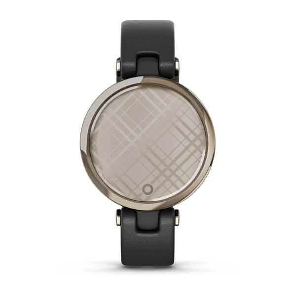 Смарт-годинник Garmin Lily Classic Cream Gold з чорним корпусом та ремінцем з італійської шкіри