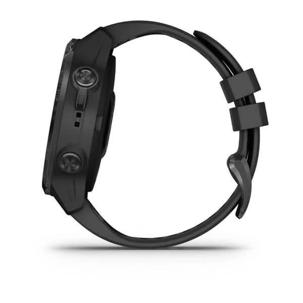 Смарт-годинник Garmin Descent Mk2S Carbon Gray DLC Black із чорним силіконовим ремінцем