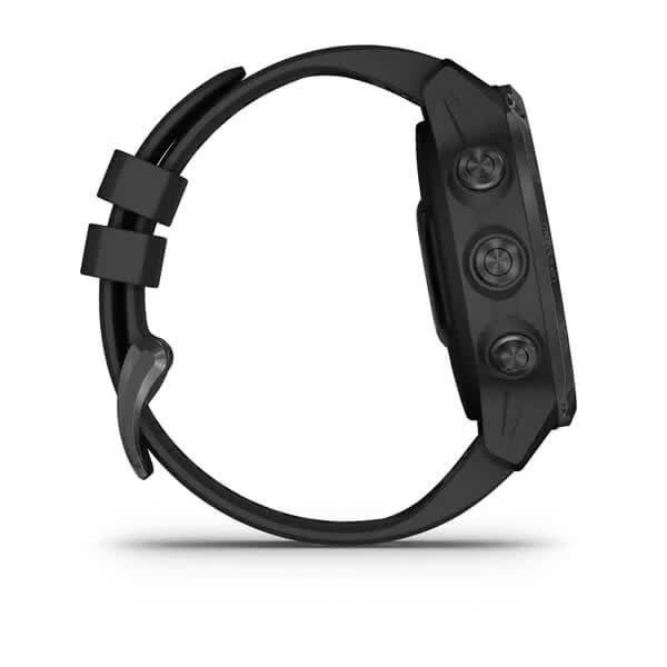 Смарт-годинник Garmin Descent Mk2S Carbon Gray DLC Black із чорним силіконовим ремінцем