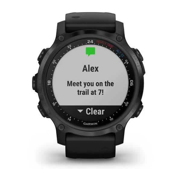Смарт-годинник Garmin Descent Mk2S Carbon Gray DLC Black із чорним силіконовим ремінцем