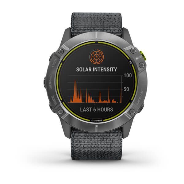 Garmin Enduro Smartwatch, Gray Steel Case, Gray Nylon UltraFit Strap
