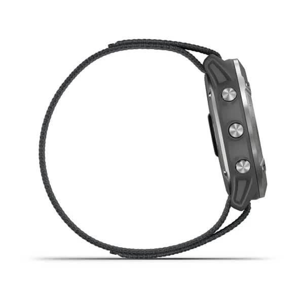 Garmin Enduro Smartwatch, Gray Steel Case, Gray Nylon UltraFit Strap