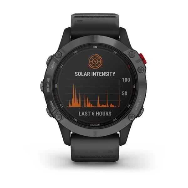 Garmin Fenix ​​6 Pro Solar Smartwatch in Gray with Black Strap