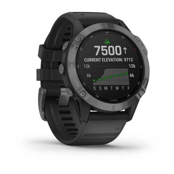 Garmin Fenix ​​6 Pro Solar Smartwatch in Gray with Black Strap