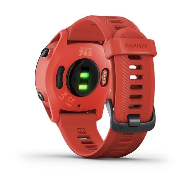 Смарт-годинник Garmin Forerunner 745 червоний з червоним ремінцем
