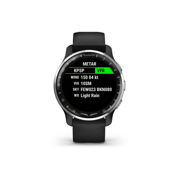 Смарт-годинник Garmin D2 Air X10 з чорним ремінцем для любителів авіації