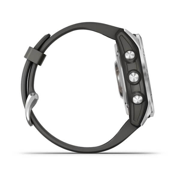 Garmin Fenix ​​7S Smartwatch in Silver with a Graphite Gray Band