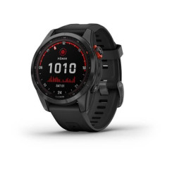 Смарт-годинник Garmin Fenix ​​7S Solar сірі з чорним ремінцем