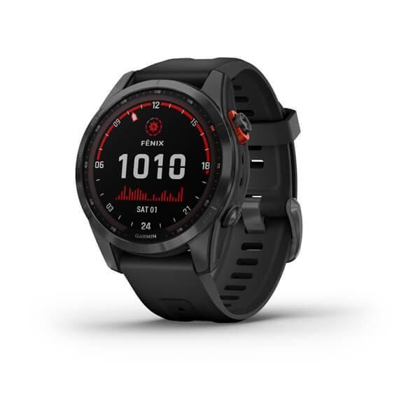 Garmin Fenix ​​7S Solar Smartwatch in Gray with Black Strap