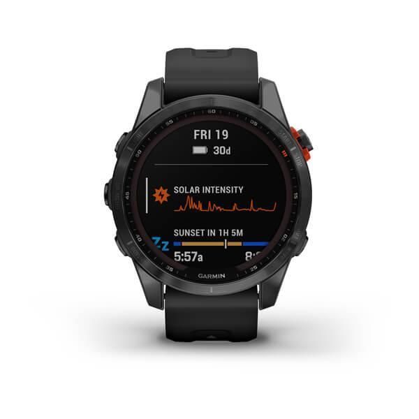 Garmin Fenix ​​7S Solar Smartwatch in Gray with Black Strap
