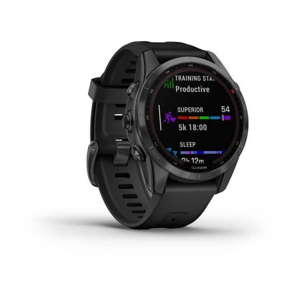 Garmin Fenix ​​7S Solar Smartwatch in Gray with Black Strap