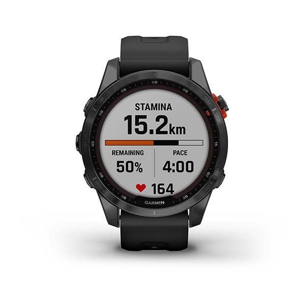 Garmin Fenix ​​7S Solar Smartwatch in Gray with Black Strap