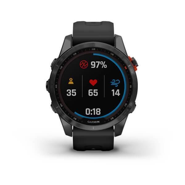 Garmin Fenix ​​7S Solar Smartwatch in Gray with Black Strap