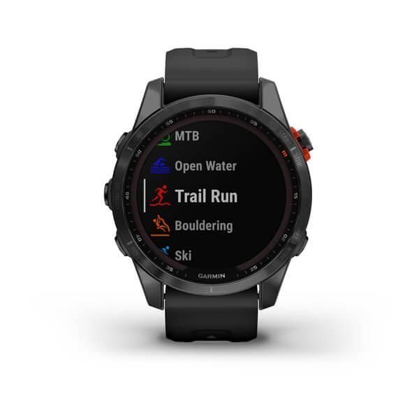 Garmin Fenix ​​7S Solar Smartwatch in Gray with Black Strap