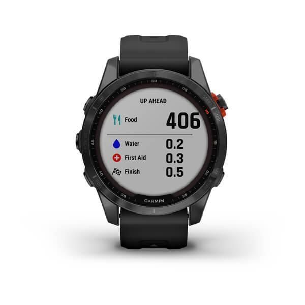 Garmin Fenix ​​7S Solar Smartwatch in Gray with Black Strap