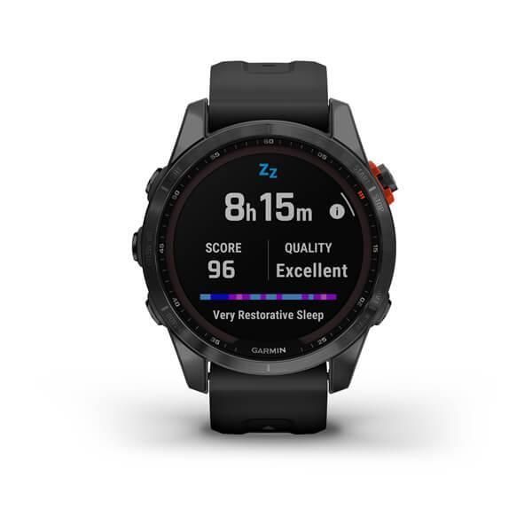 Garmin Fenix ​​7S Solar Smartwatch in Gray with Black Strap