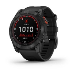 Смарт-годинник Garmin Fenix ​​7X Solar сірі з чорним ремінцем