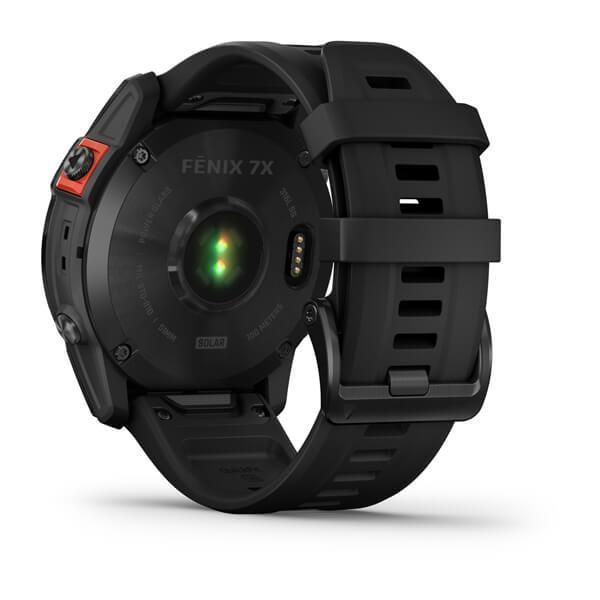 Смарт-часы Garmin Fenix 7X Solar серые с черным ремешком