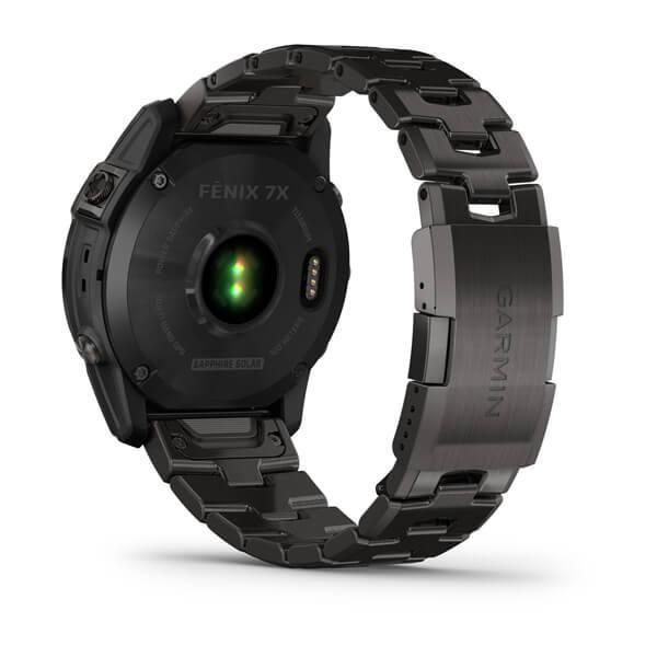 Garmin Fenix ​​7X Sapphire Solar Smartwatch in Gray Titanium Carbon DLC with a Titanium Strap