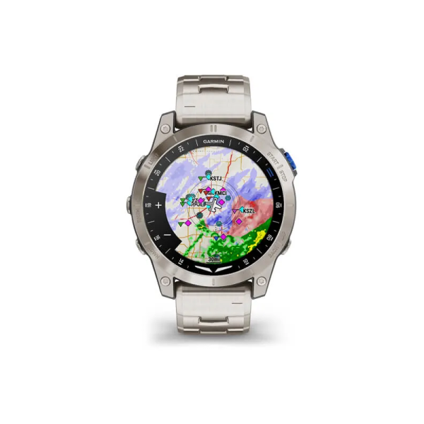 Смарт-годинник Garmin D2 Mach 1 з титановим браслетом