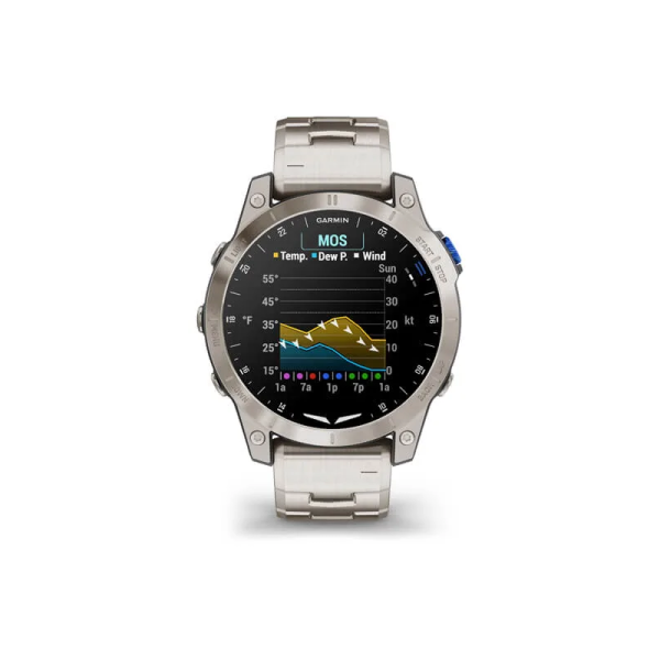 Смарт-годинник Garmin D2 Mach 1 з титановим браслетом