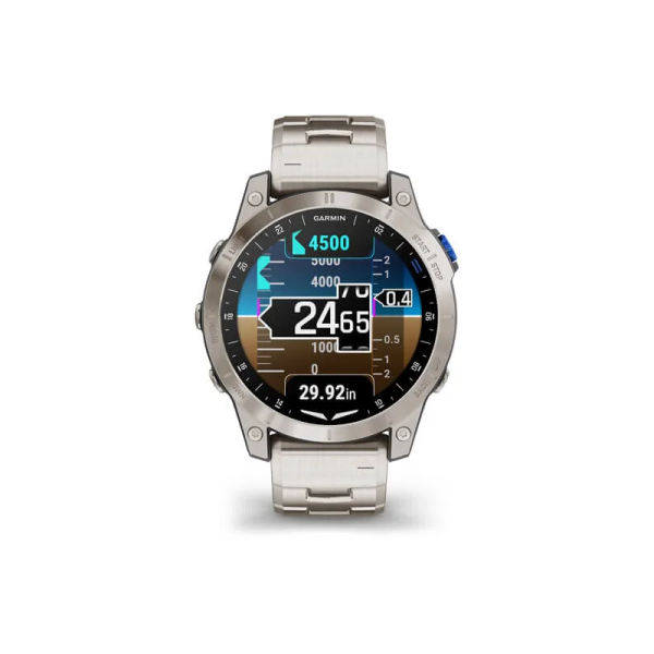 Смарт-годинник Garmin D2 Mach 1 з титановим браслетом
