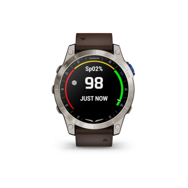 Смарт-годинник Garmin D2 Mach 1 з коричневим шкіряним ремінцем