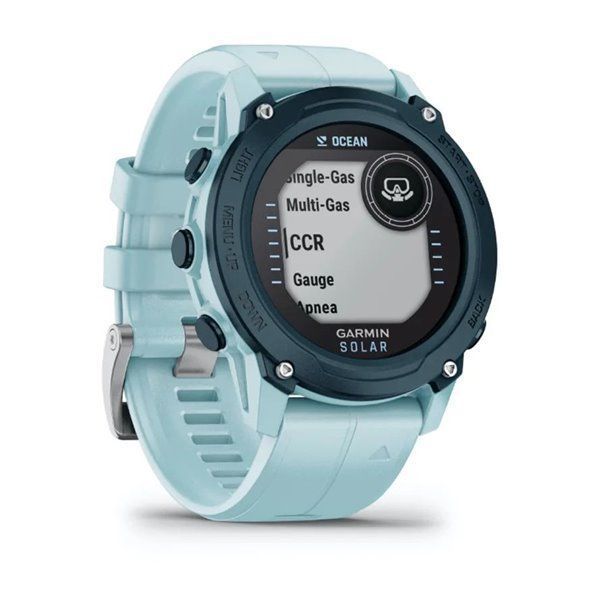 Смарт-годинник Garmin Descent G1 Solar Ocean Edition блакитного кольору