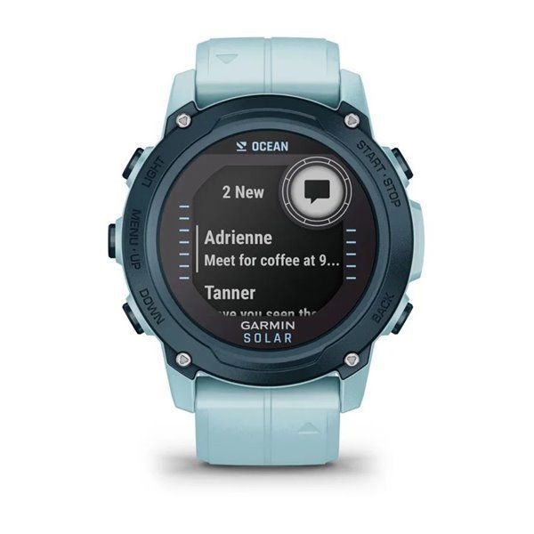 Смарт-годинник Garmin Descent G1 Solar Ocean Edition блакитного кольору