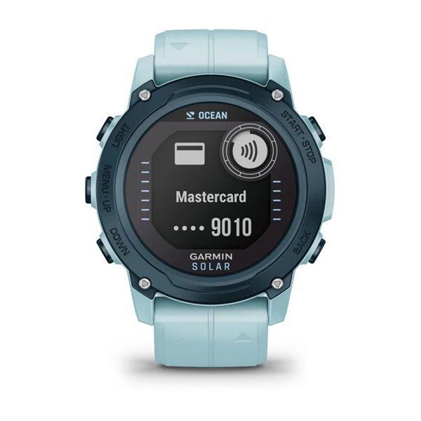 Смарт-годинник Garmin Descent G1 Solar Ocean Edition блакитного кольору