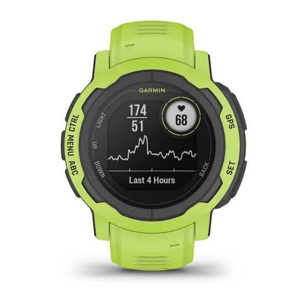 Garmin Instinct 2 Smartwatch in Bright Yellow and Green