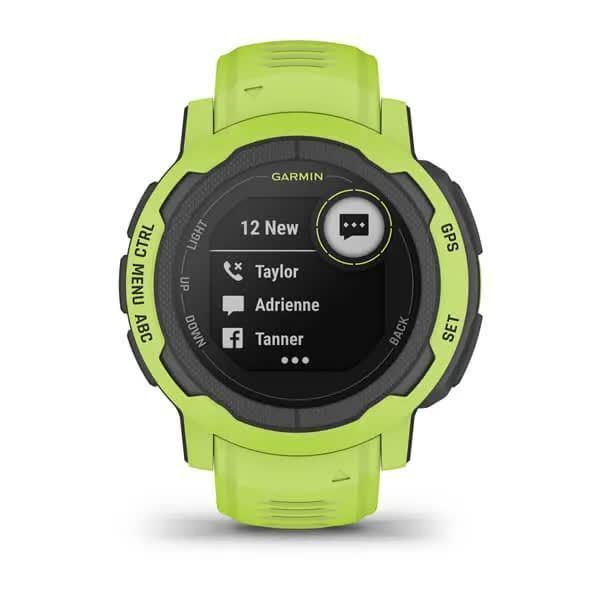 Garmin Instinct 2 Smartwatch in Bright Yellow and Green