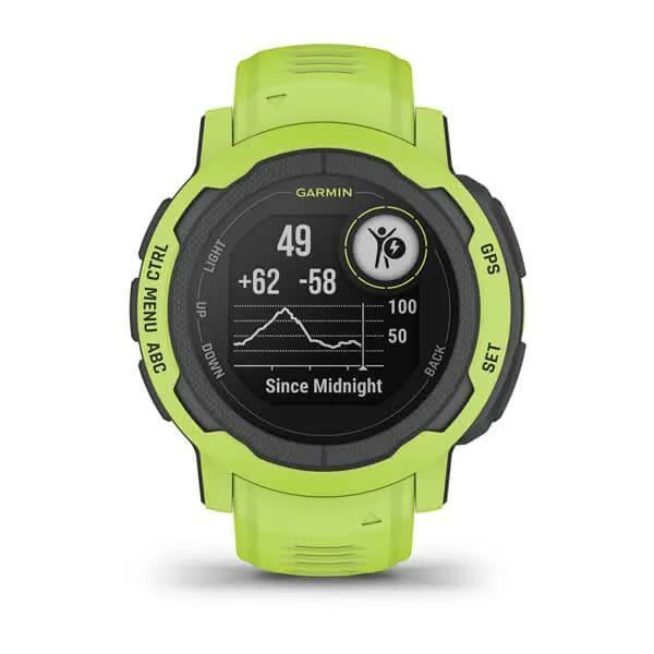 Garmin Instinct 2 Smartwatch in Bright Yellow and Green