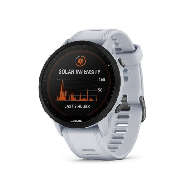 Смарт-годинник Garmin Forerunner 955 Solar, колір білий камінь