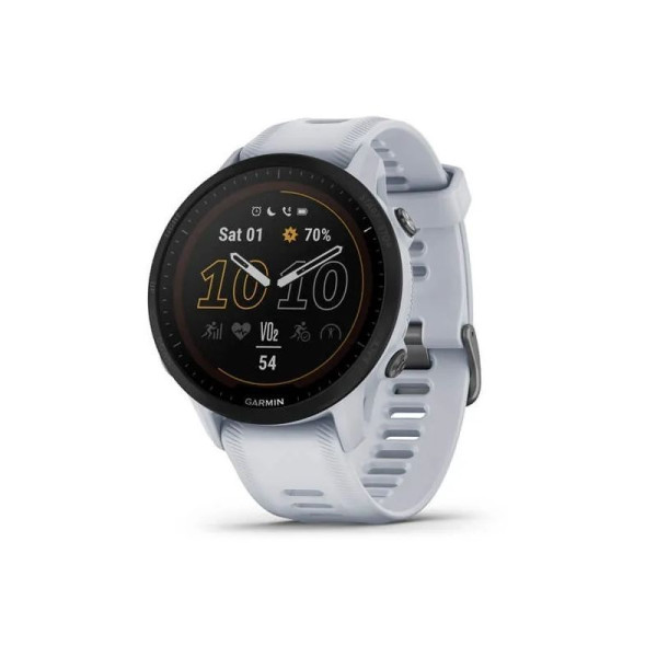 Смарт-годинник Garmin Forerunner 955 Solar, колір білий камінь