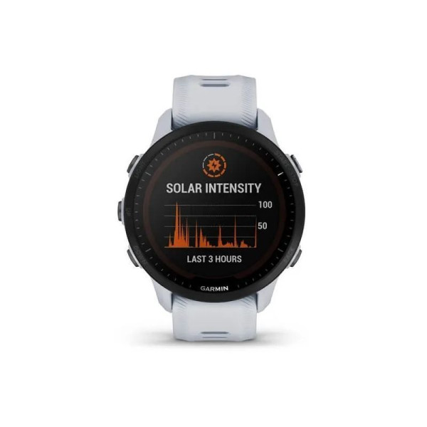 Смарт-годинник Garmin Forerunner 955 Solar, колір білий камінь